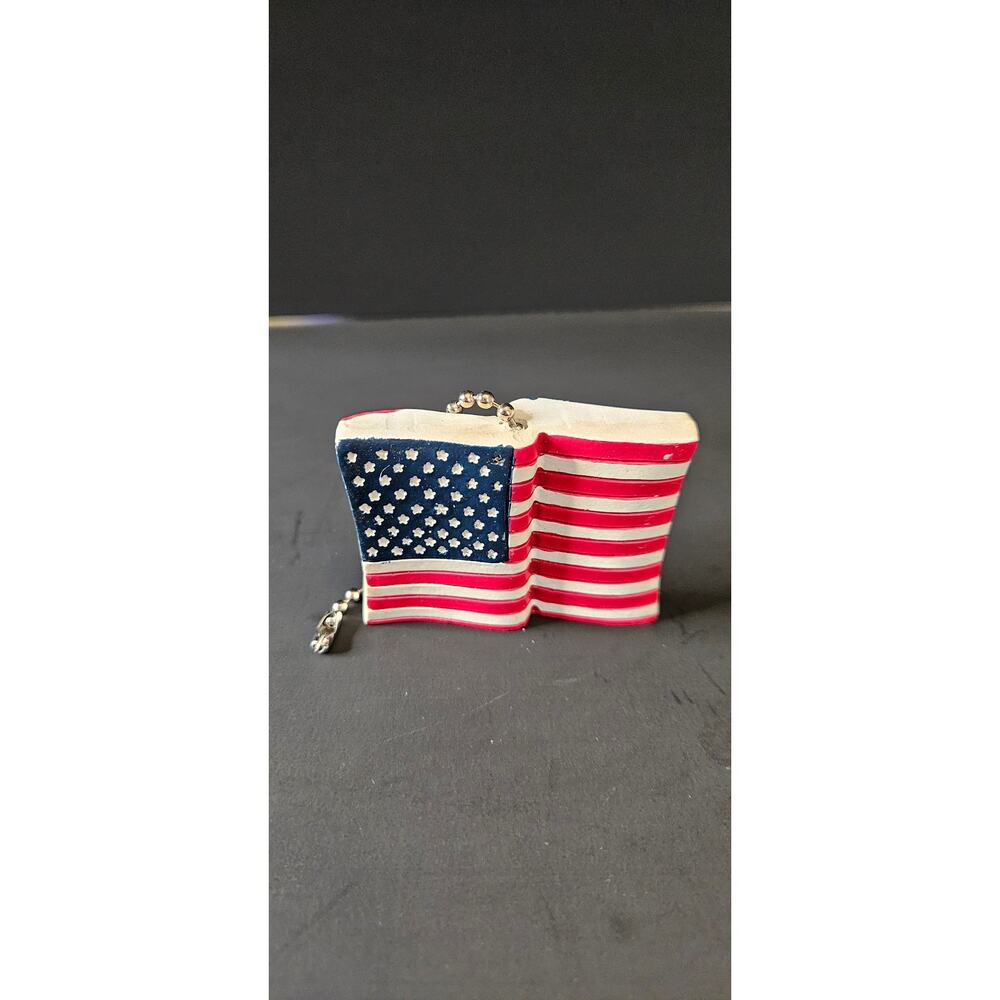 American Red White Blue Flag Decorative Ceiling/Lamp Pull